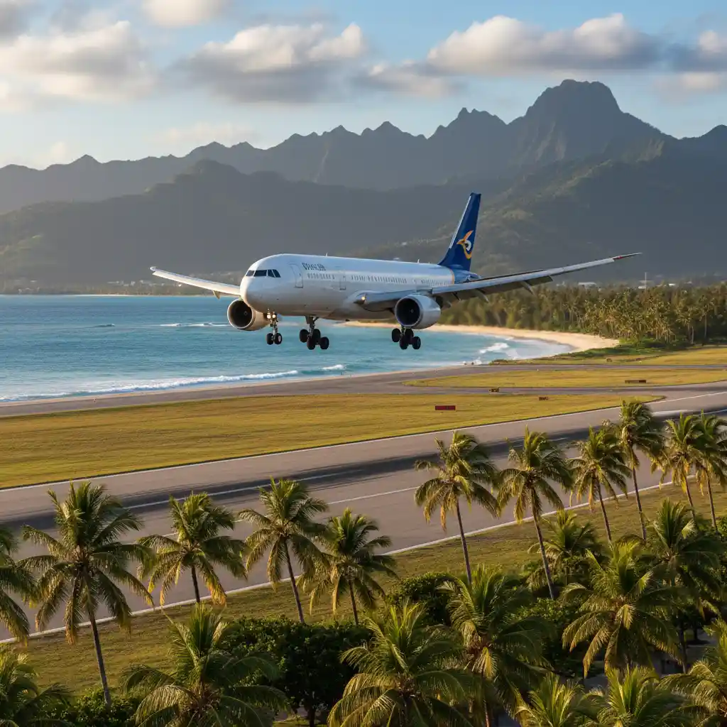 Direct flights from Australia to Vanuatu landing in Port Vila