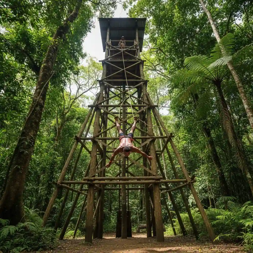 Pentecost land diving tour Naghol festival jump