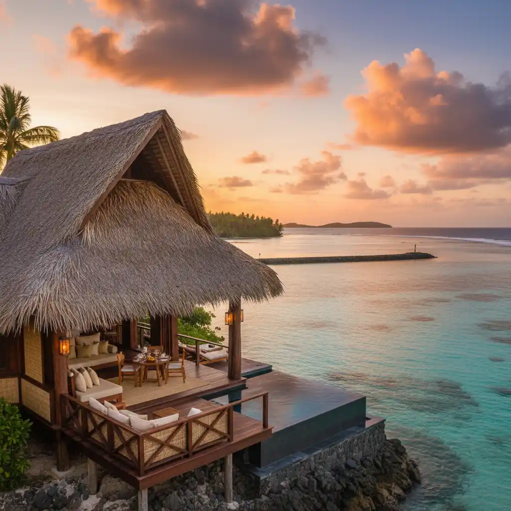 Luxury traditional bungalow accommodation in Vanuatu