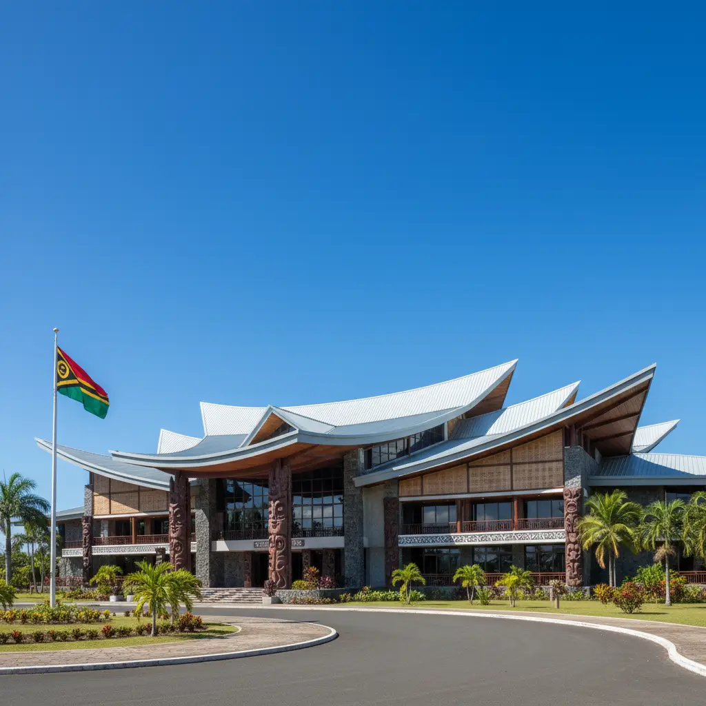 Vanuatu Parliament House building in Port Vila