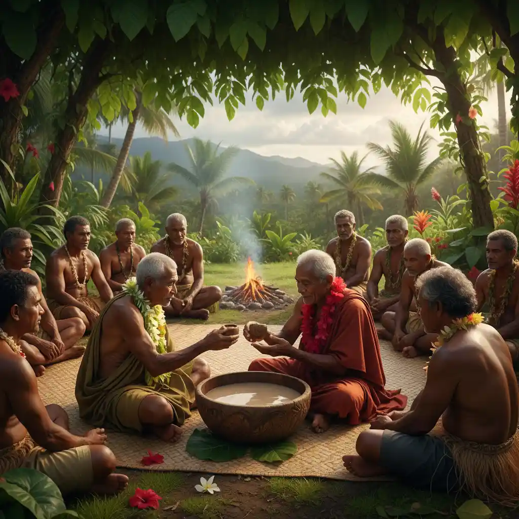 Traditional Vanuatu Kava Ceremony with Elders