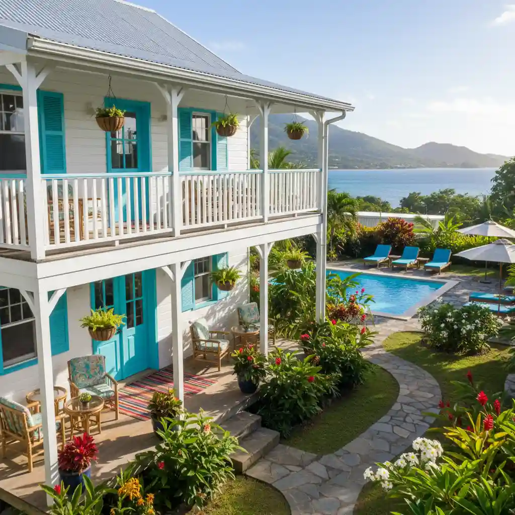 Charming guesthouse exterior in Port Vila, Vanuatu for cheap accommodation seekers