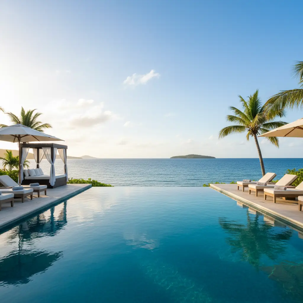 Private infinity pool at The Havannah Vanuatu