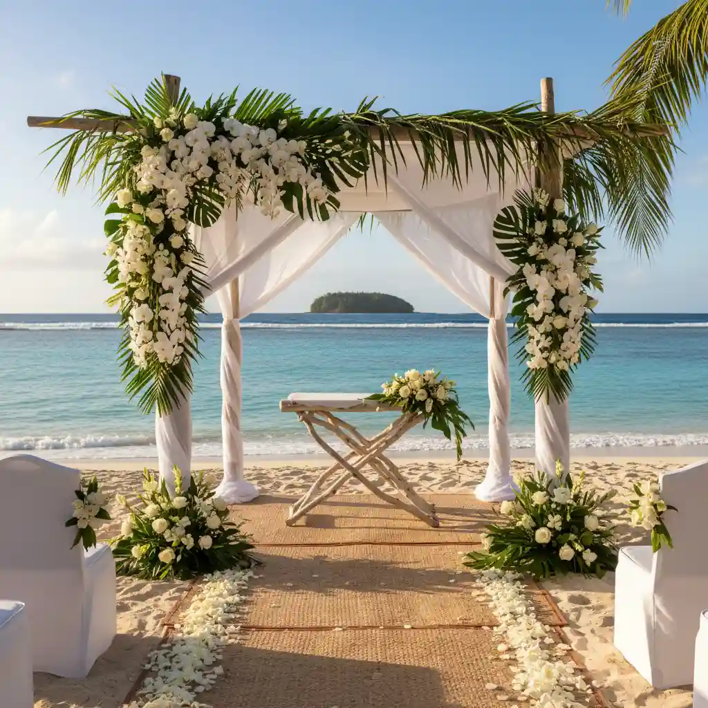 Luxury beachfront wedding venue in Vanuatu