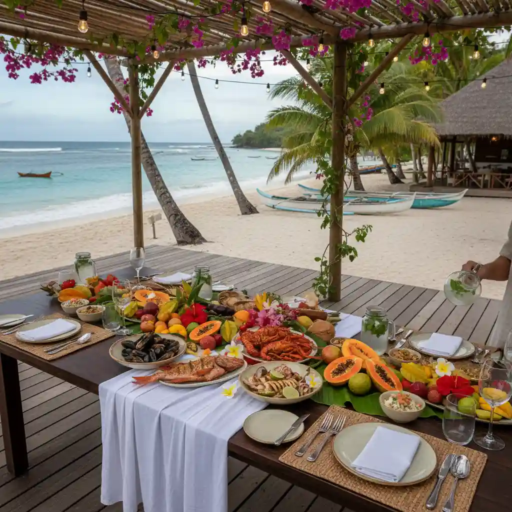 Sustainable dining at a Vanuatu eco resort