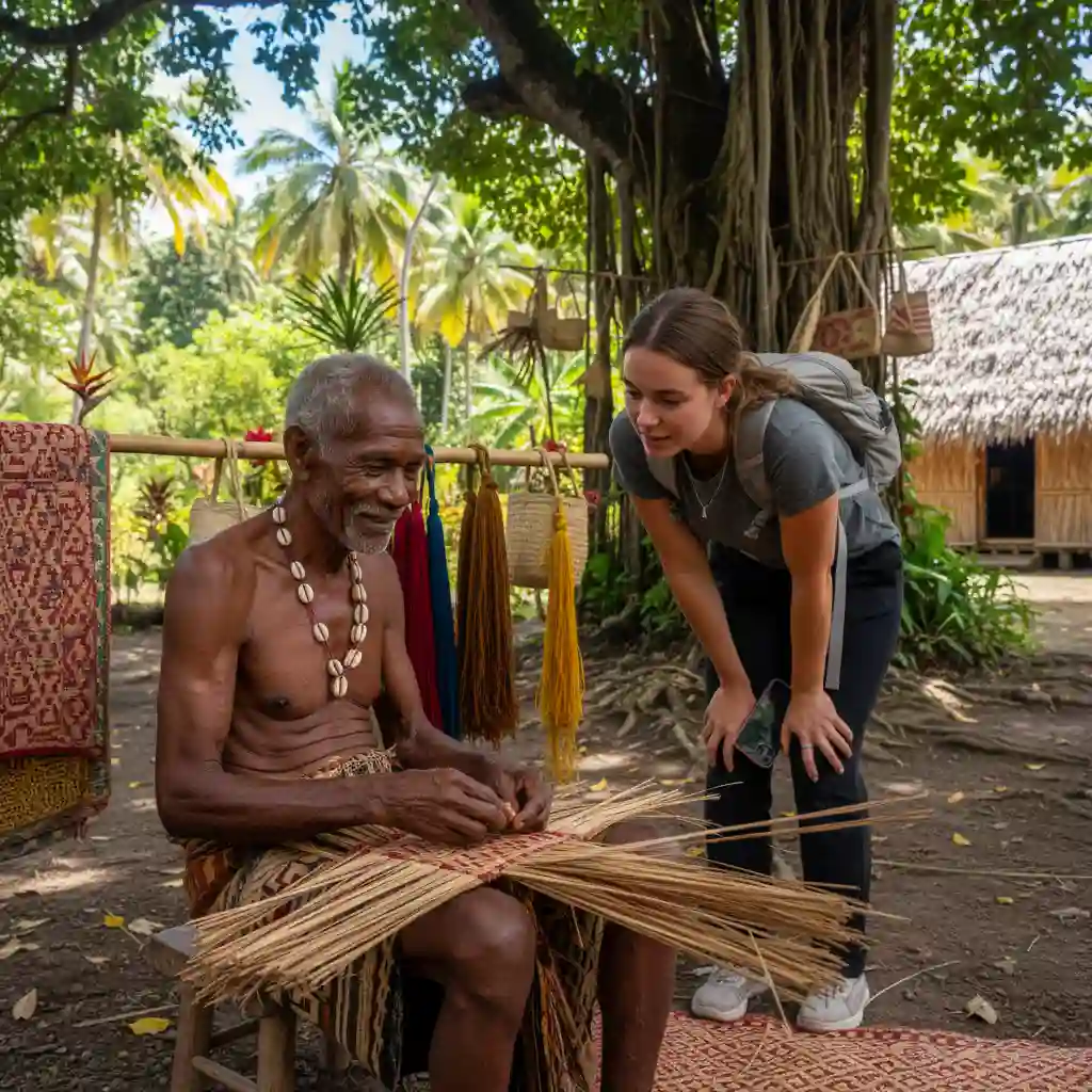 Cultural exchange in a Vanuatu community tourism project