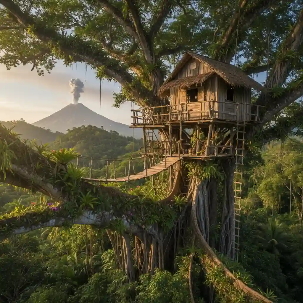 Traditional Treehouse Accommodation in Tanna