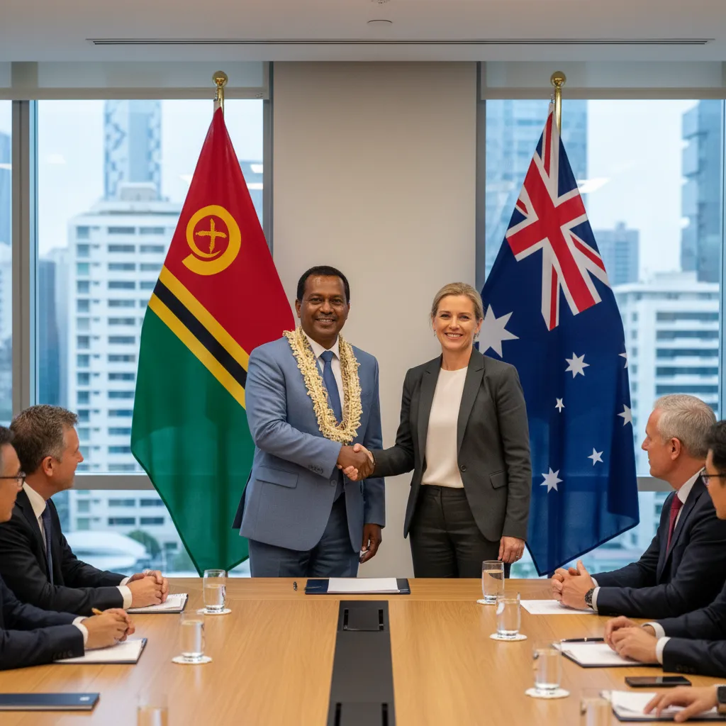 Diplomatic meeting between Vanuatu and Australia