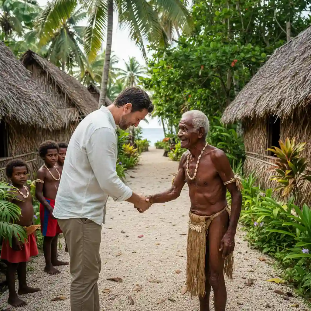 Respectful greeting etiquette in Vanuatu