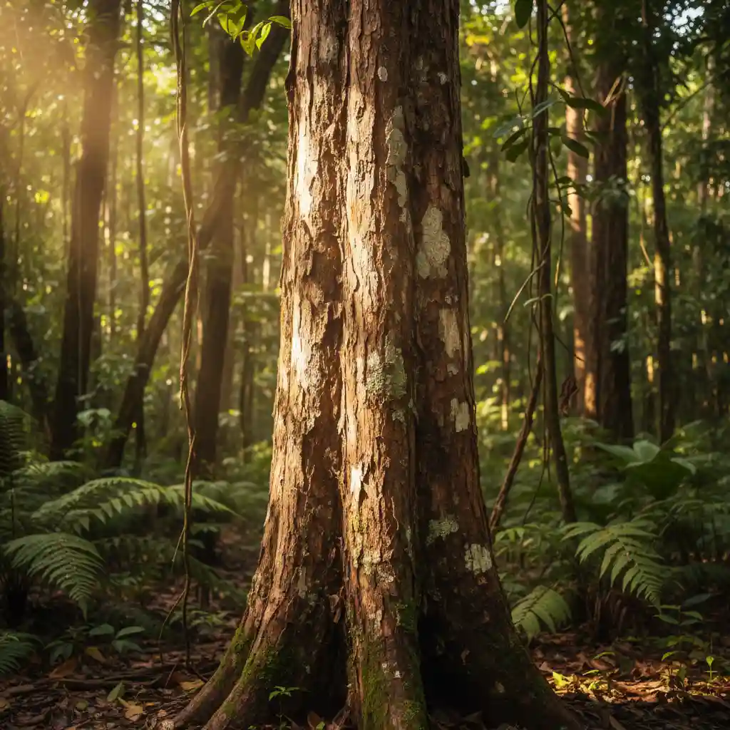 Sandalwood tree in the forests of Erromango