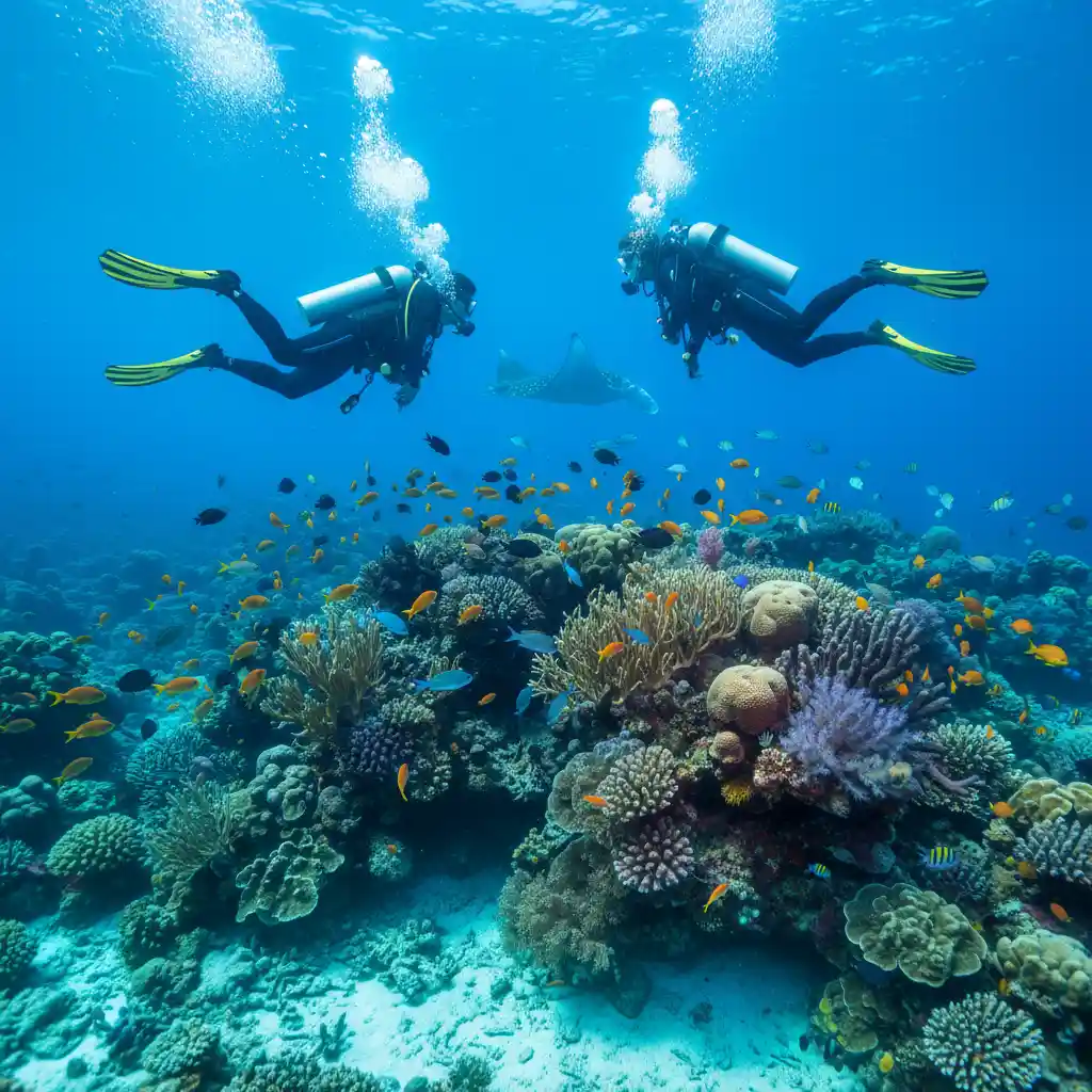 Vanuatu coral reef diving and snorkeling