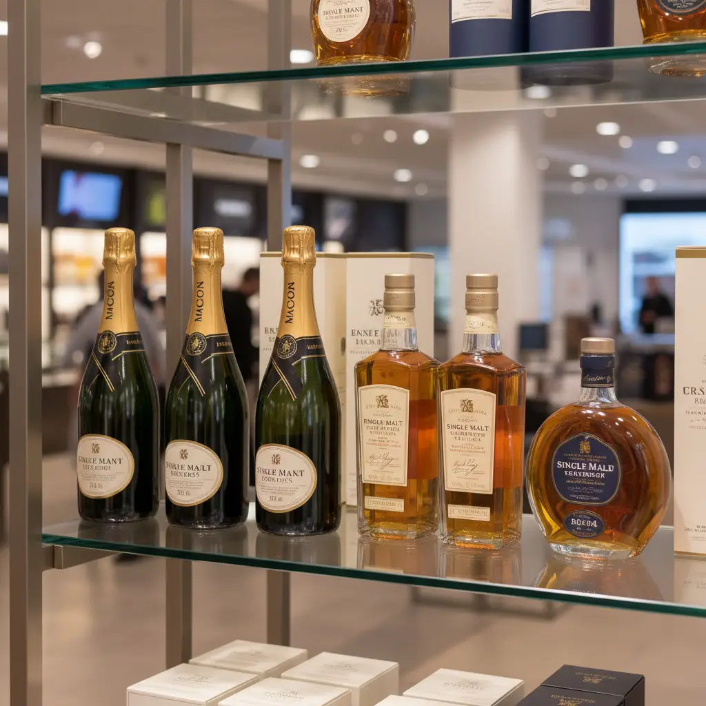 Duty-free liquor and spirits selection in Port Vila