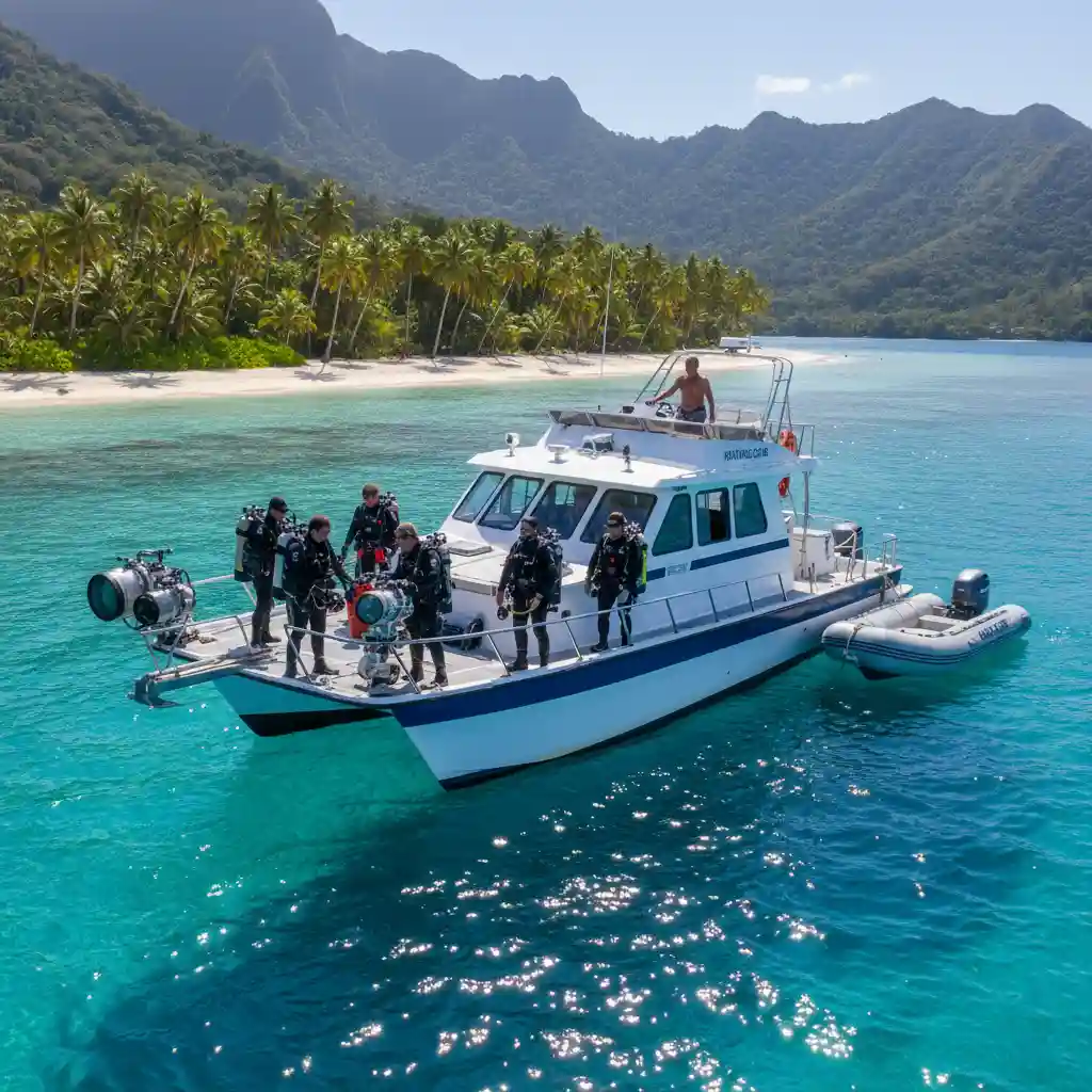 Professional dive boat and equipment for SS President Coolidge expeditions in Vanuatu