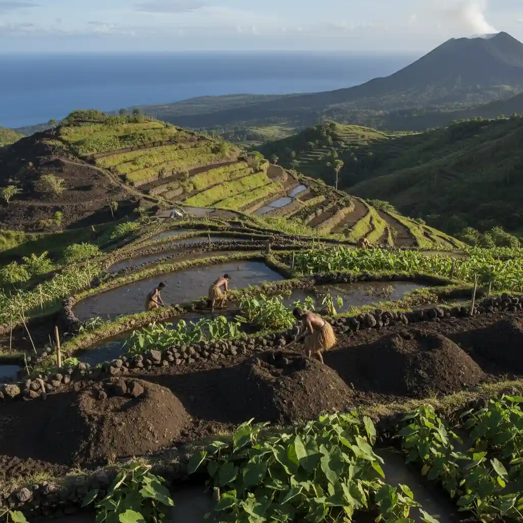 Ancient agricultural practices and taro gardening in Vanuatu