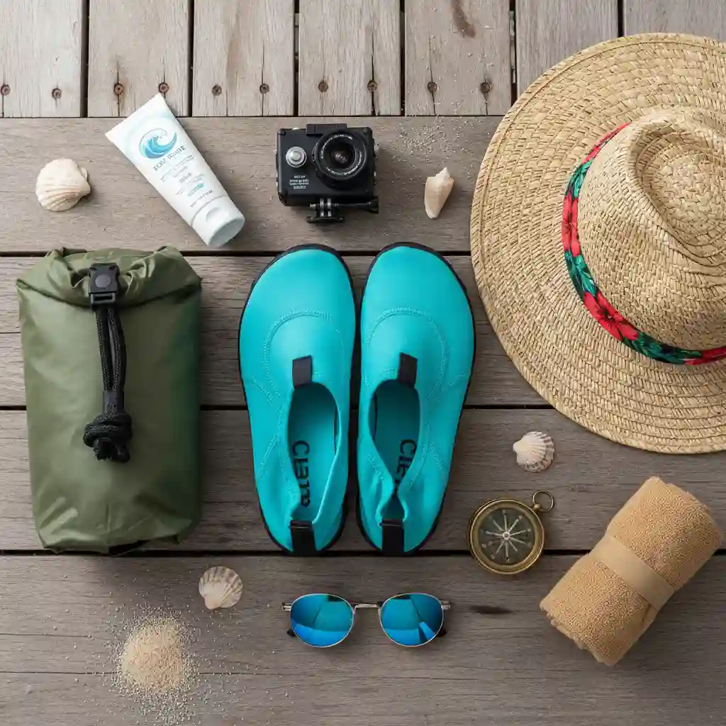 Essential gear for a Mele Cascades kayaking and hiking tour