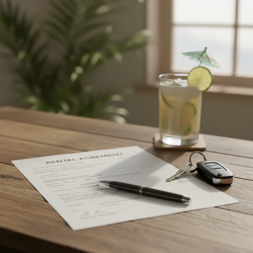 Car rental insurance documents Port Vila