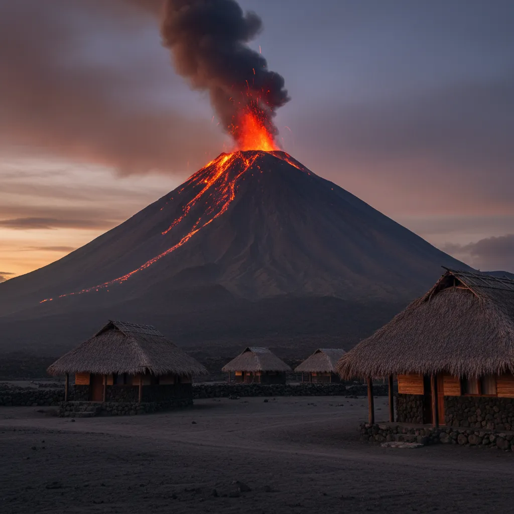 Bungalows near Mount Yasur Volcano