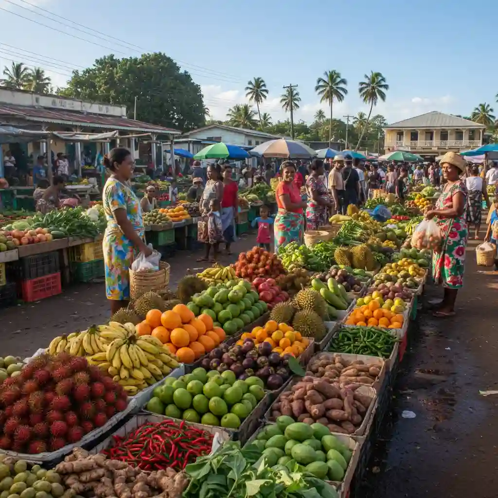Fresh produce at Port Vila Market