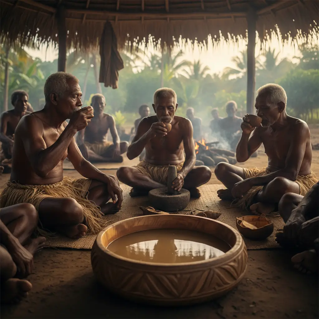 Traditional Kava ceremony in Vanuatu