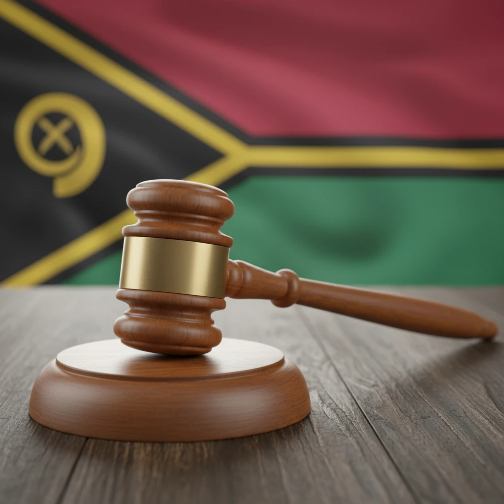 Symbol of justice and rule of law in Vanuatu politics