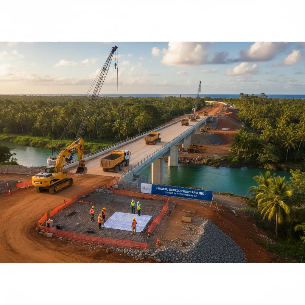 Infrastructure construction project in Vanuatu