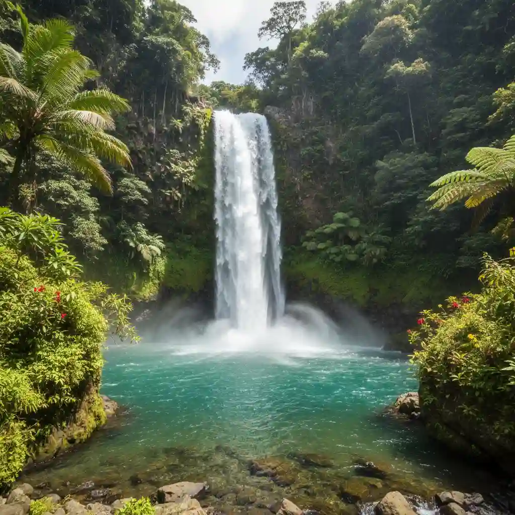 Siri Waterfall, Gaua Island, Vanuatu