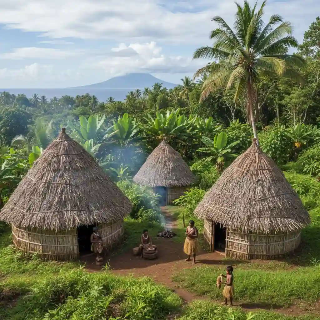 Fanla village traditional custom Ambrym Vanuatu