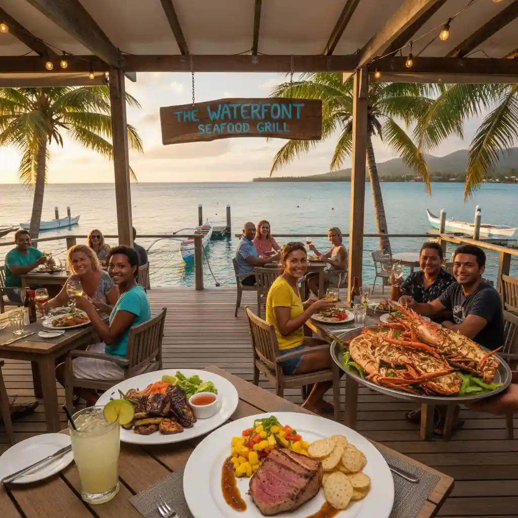 Waterfront restaurant in Port Vila, Vanuatu