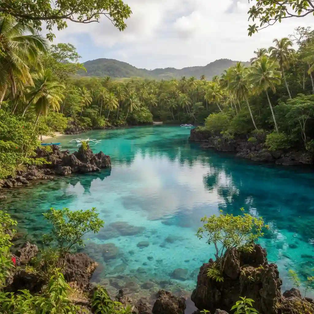 Blue Lagoon in Vanuatu for couples exploration