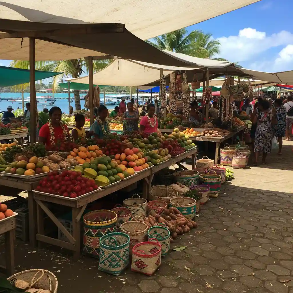 Local Mama Market in Port Vila Vanuatu