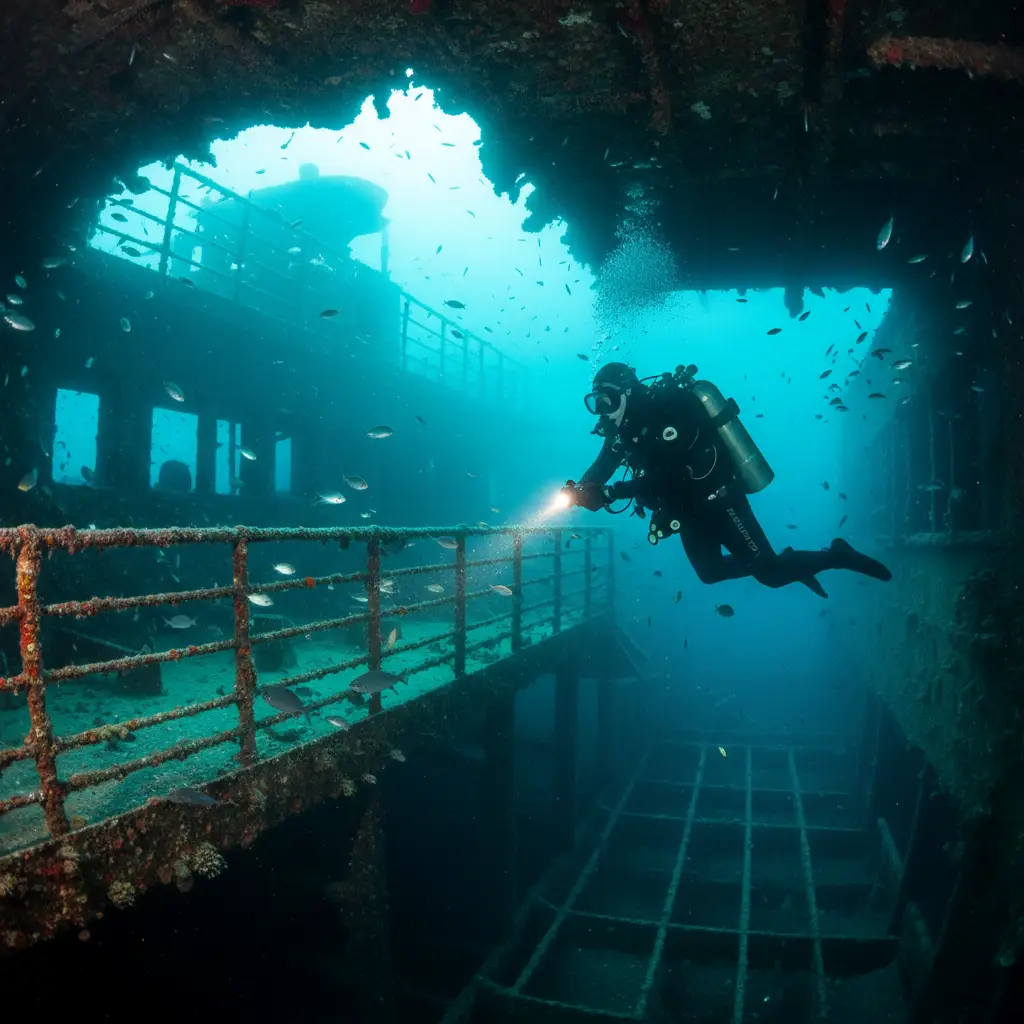 Diving the SS President Coolidge shipwreck in Vanuatu