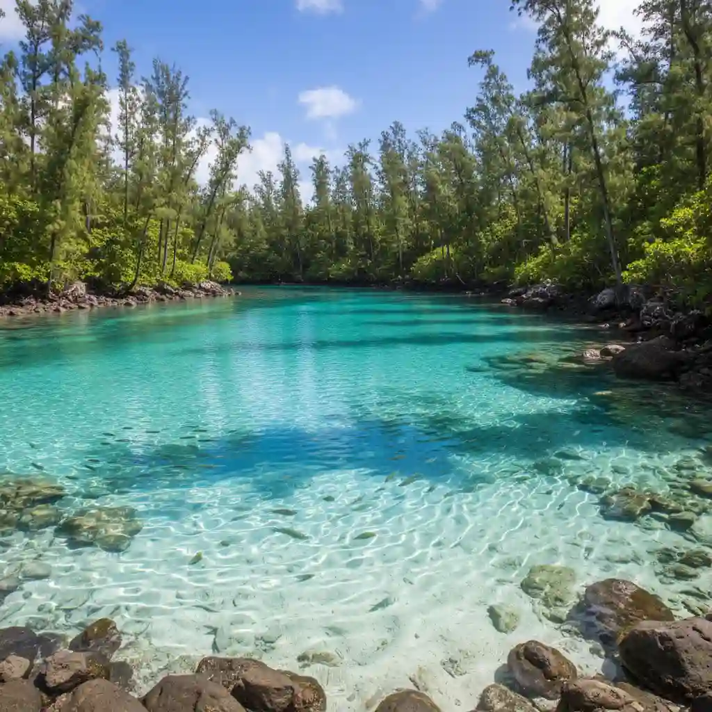 Natural Pool snorkeling spot in Isle of Pines