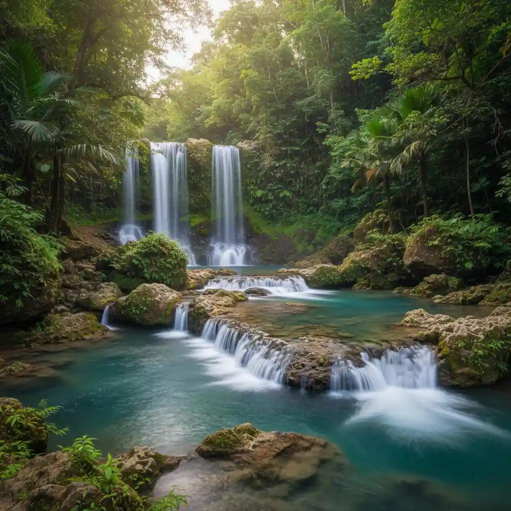 The stunning Mele Cascades waterfalls near Port Vila
