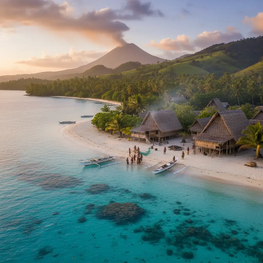 Port Vato village life Ambrym Island Vanuatu