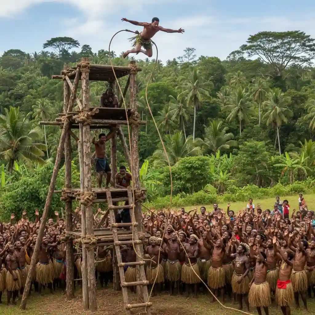 Pentecost Island land diving ritual